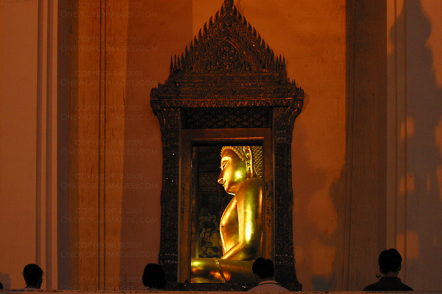 [Photograph: Wat Suthat at Sunset]