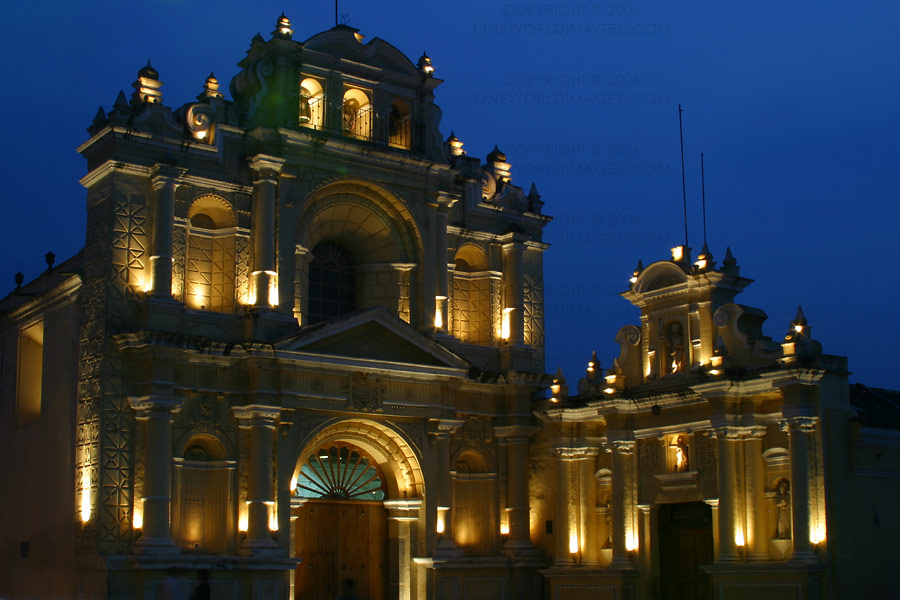 [Photograph: Antigua Church at Sundown]